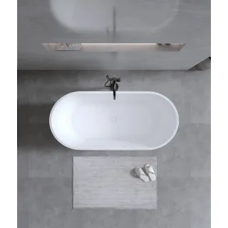 Ванна из искусственного камня Timo Elissa ELISSA1580 160x75 см белый